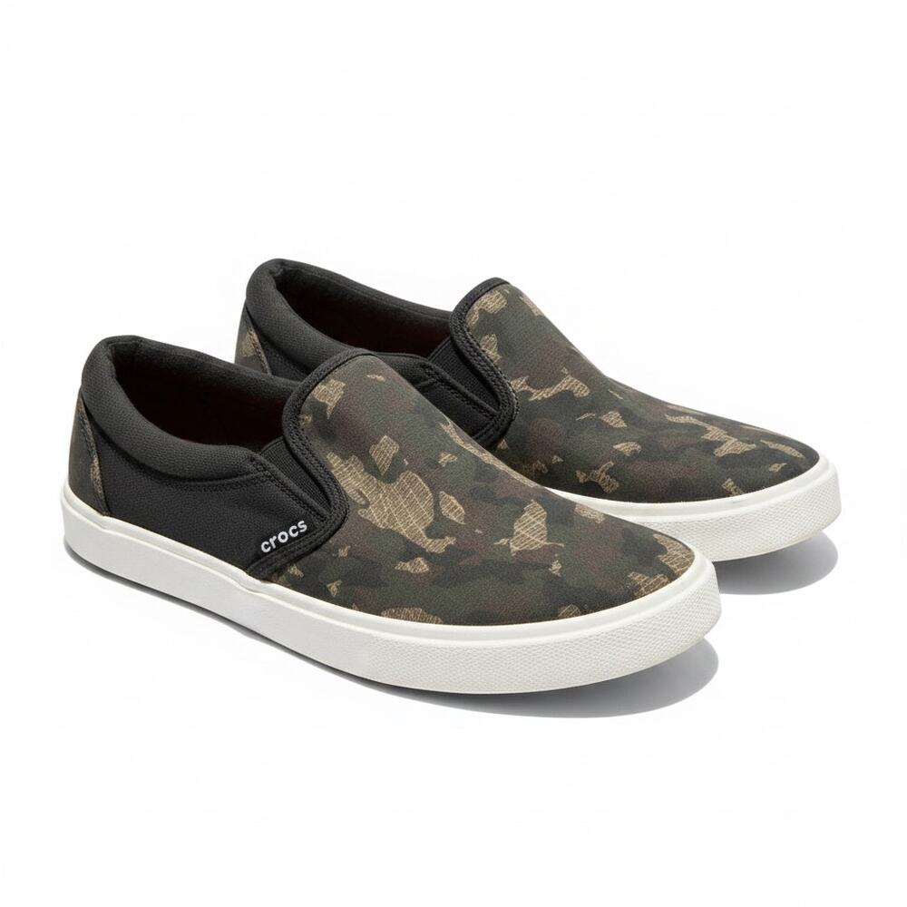 Unisex Crocs Citilane Graphic Slipon Camouflage Shoes 203651-938 6M/ 8W